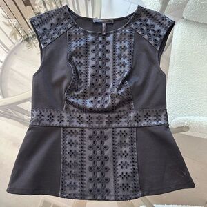 BCBG Elegant Black Sleeveless Top